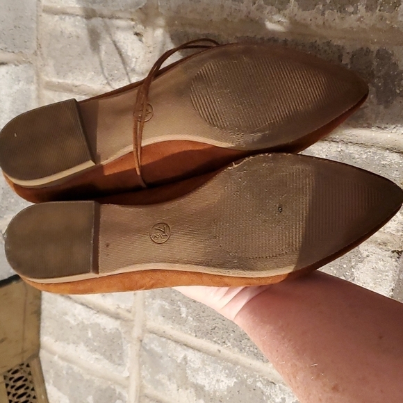 Mossimo Flat Shoes Womens Size 7.5 Pointed Toe Gladiator Small Heel - Picture 9 of 10